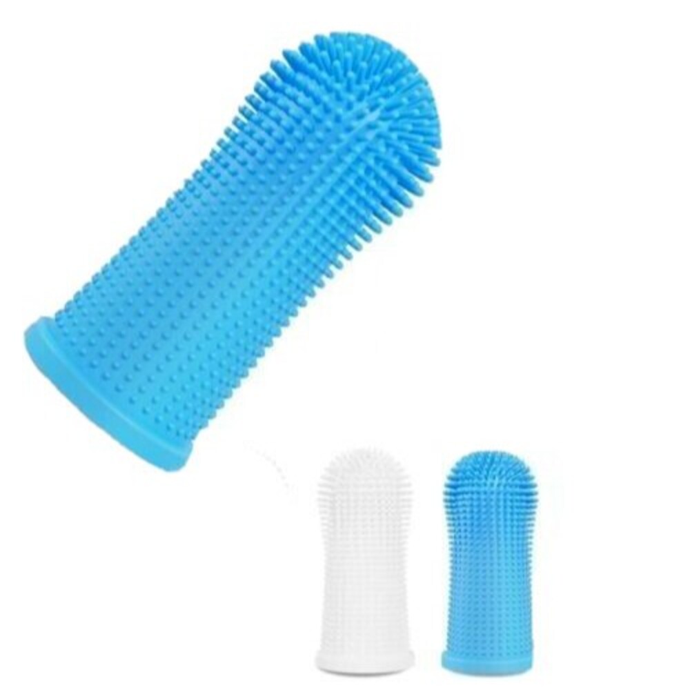 Dog Cat Soft Pet Finger Toothbrush 360 Degrees - LOT OF 2 - USA SHIPPING